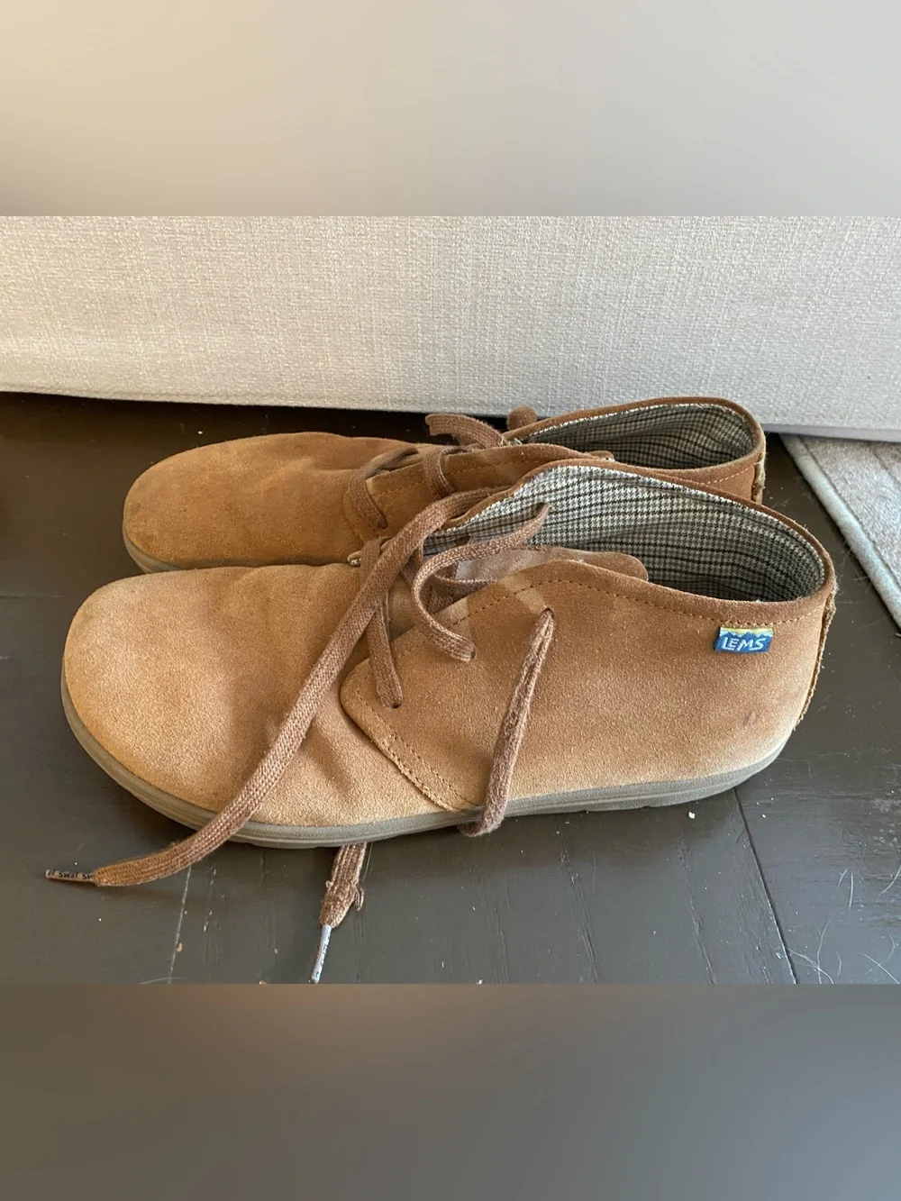 Lems Barefoot Tan Suede Chukka Boots Men’s 13